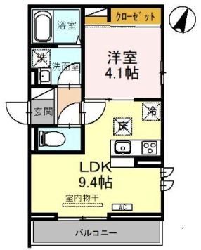 さいたま市浦和区北浦和のアパートの間取り