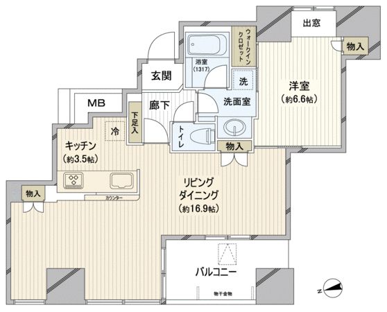 ロイヤルタワー横濱鶴見の間取り