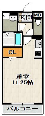 ボヌビー宝塚の間取り