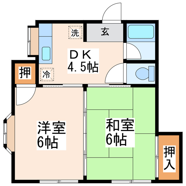 メゾンド城之浦の間取り