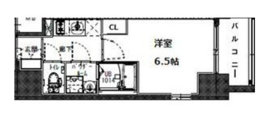 大阪市福島区海老江のマンションの間取り