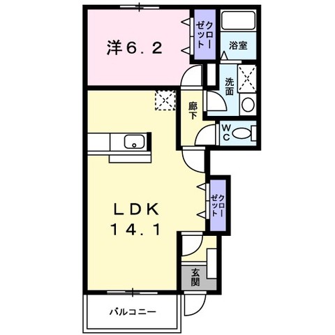 ウエストキャッスルＣの間取り