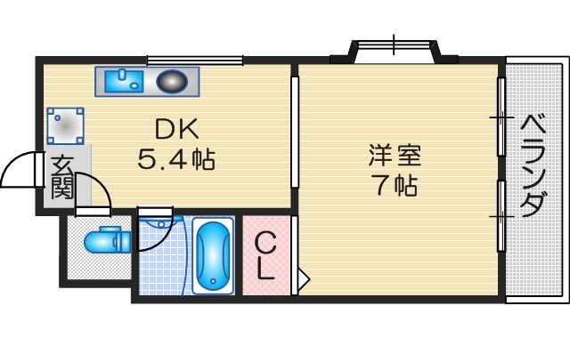 レコルテ千里山IIの間取り