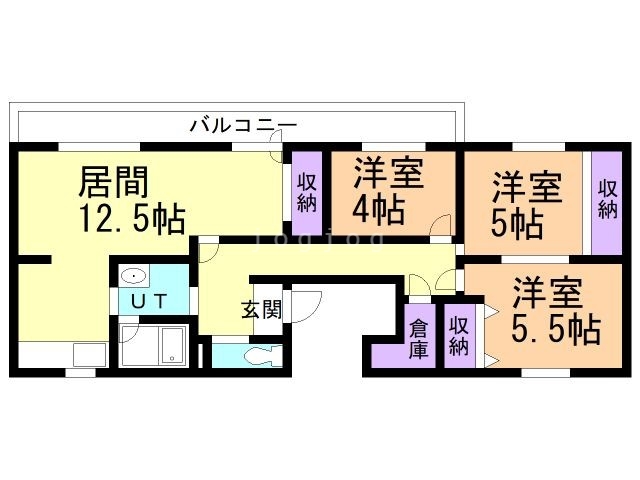 ビレッジハウス春光４号棟の間取り