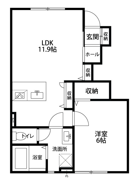 メゾンオリーブの間取り