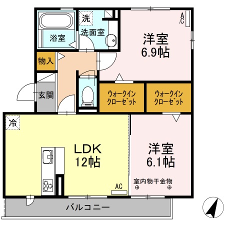 ＣＯＮＦＯＲ V（コンフォールファイブ）の間取り