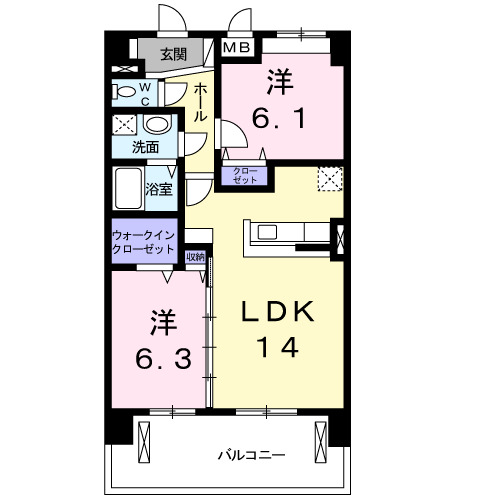 クレアトゥールの間取り