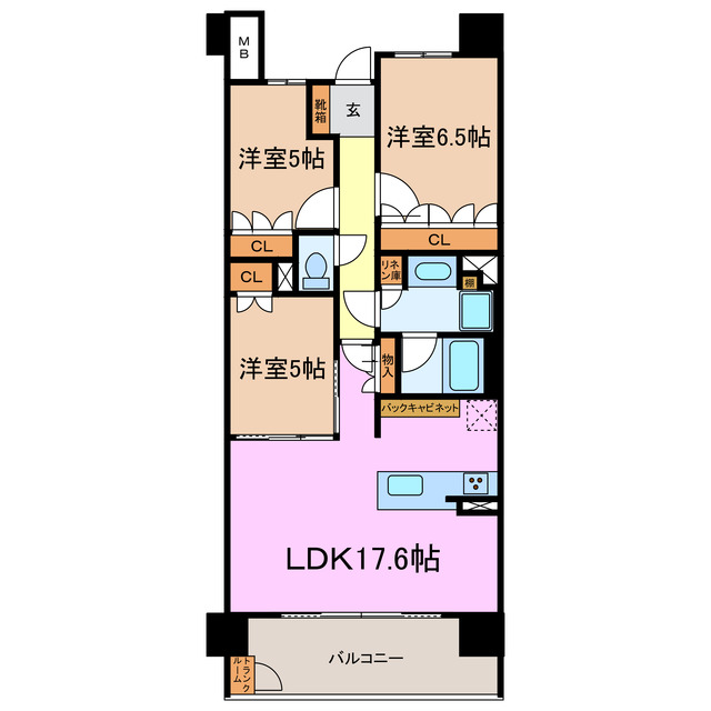 プラセシオン赤池ファーストの間取り