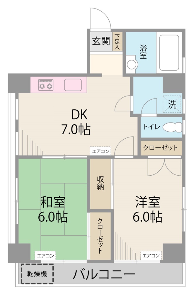 【アーバンローズ日本橋の間取り】