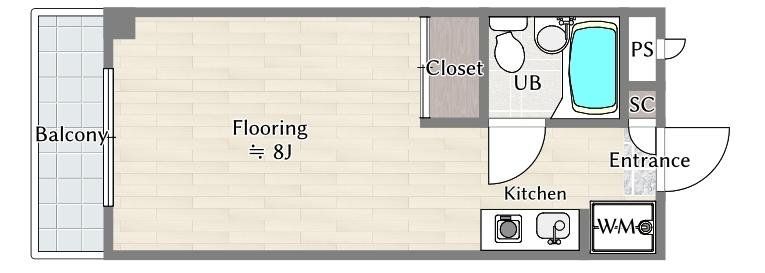 西東京市富士町のマンションの間取り