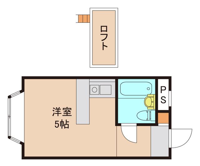 松戸市八ケ崎のアパートの間取り