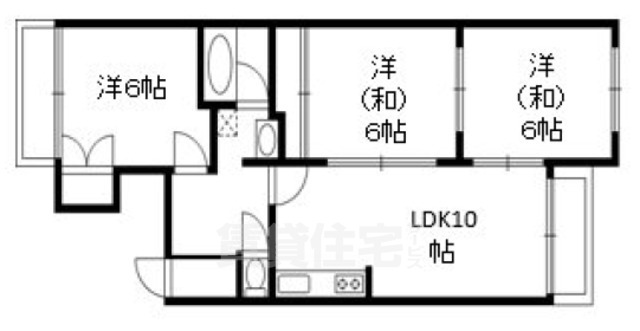 メゾンとのしろの間取り