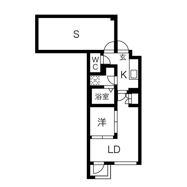 【渋谷区上原のマンションの間取り】