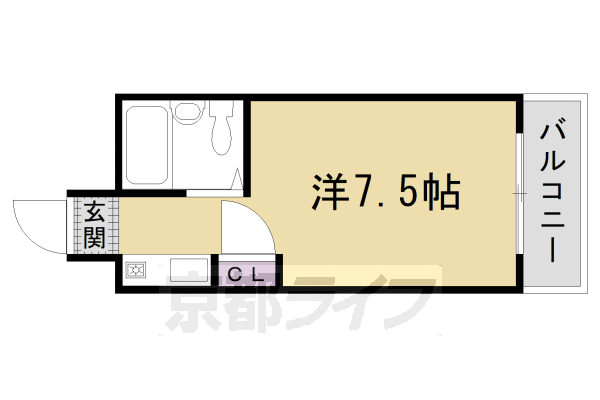 アスヴェル京都太秦の間取り