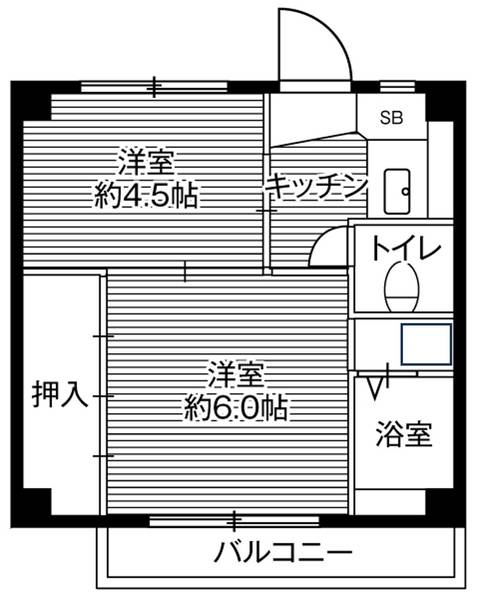 ビレッジハウス菅田4号棟の間取り