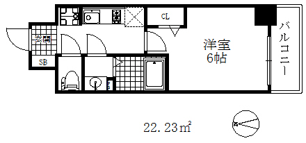 プレサンス兵庫駅前の間取り