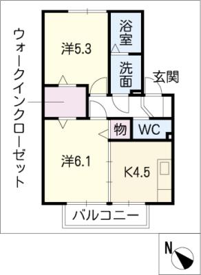 リーベンハイム　Ａ棟の間取り