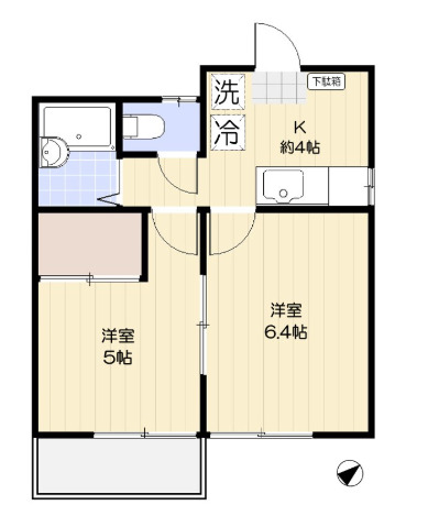 横浜市鶴見区東寺尾中台のマンションの間取り