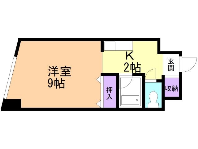 札幌市厚別区厚別中央二条のマンションの間取り