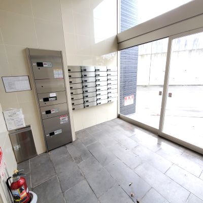 【熊本市中央区白山のマンションのロビー】