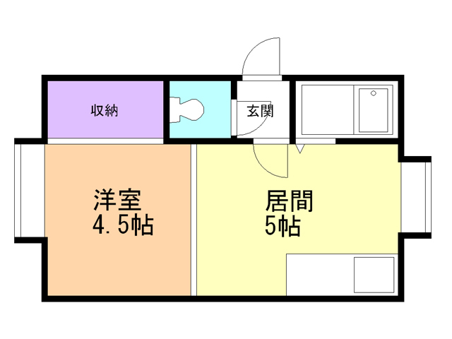 クルーズハウス澄川の間取り