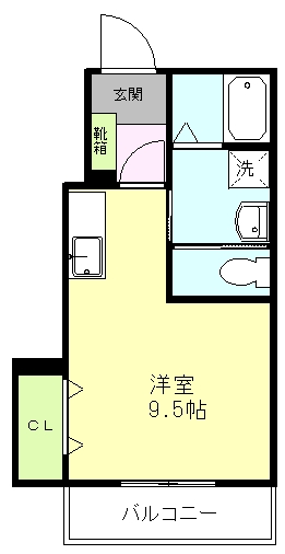 クオーレ堀川の間取り