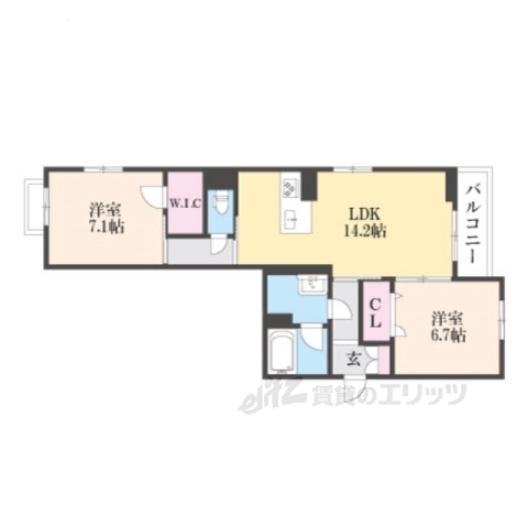 ＳｈａＭａｉｓｏｎ嵐山華の間取り