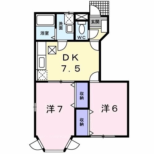 シャ－ロットタウン１の間取り