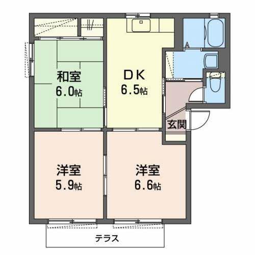 シャーメゾンハーヴェストの間取り