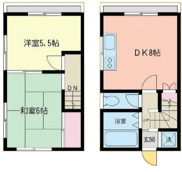 菊地テラスハウス_間取り_0