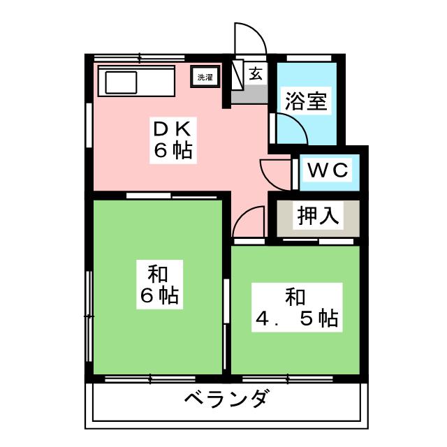 西大泉５丁目石井コーポの間取り