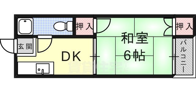 橋の内コーポの間取り