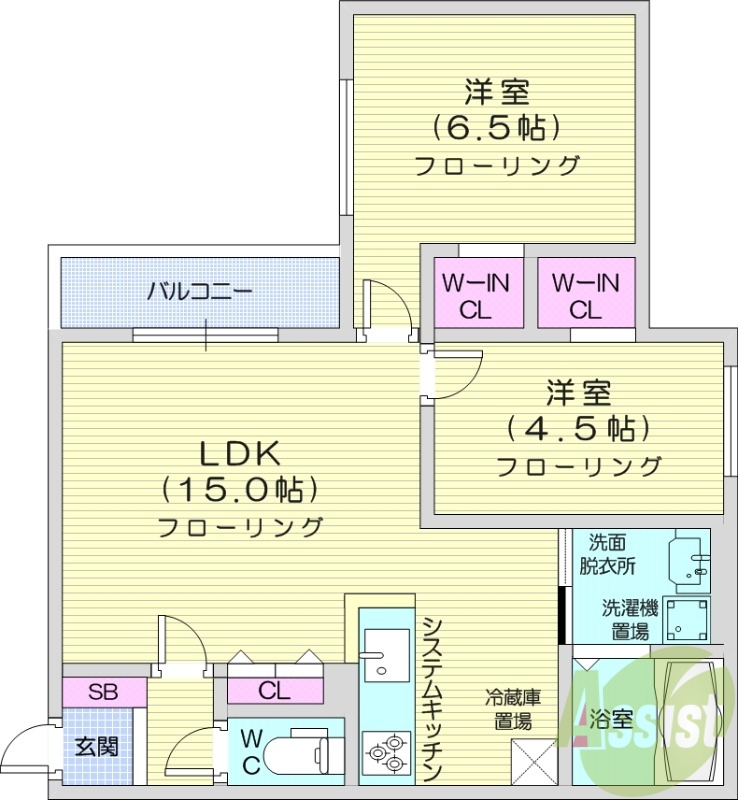 Akatsukiの間取り