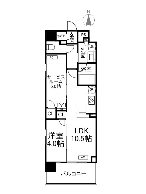 ユニハイム京都七条通りの間取り