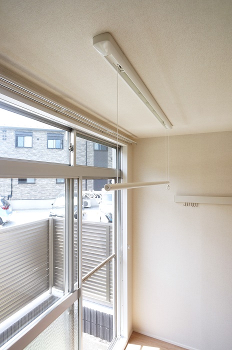 その他設備　あると便利な室内物干し♪