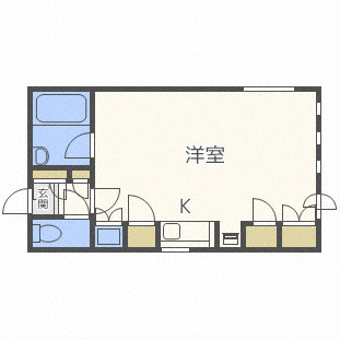 札幌市中央区南十一条西のマンションの間取り