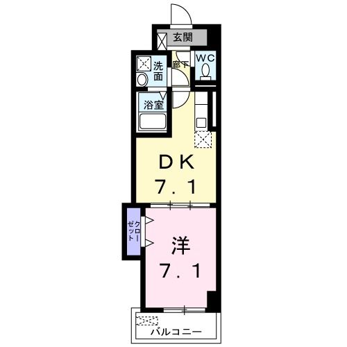 福岡市西区石丸のマンションの間取り