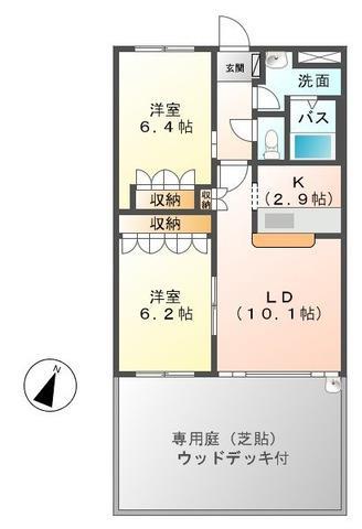ドゥーエ・アーチェロ.K—2_間取り_0