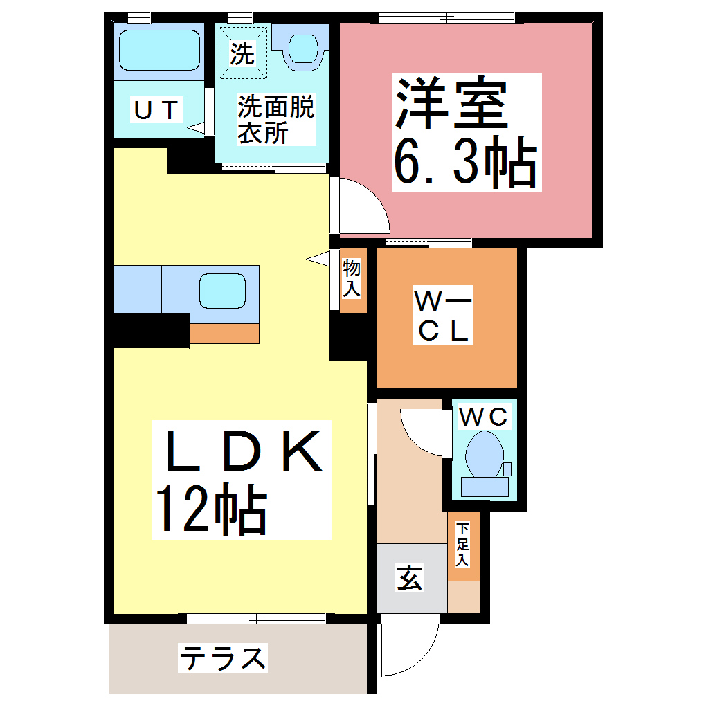 マースI　Dの間取り