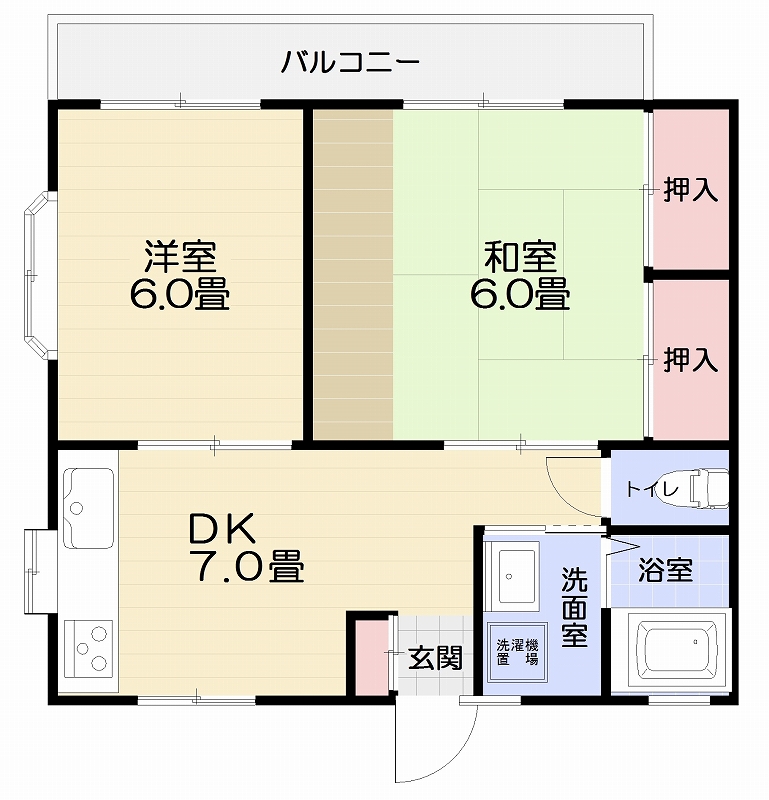 ライトコートいしわたの間取り