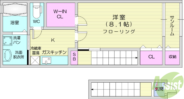 ファーストブリッジの間取り