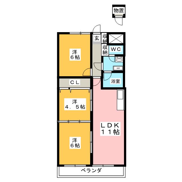 コーポ鷹の間取り