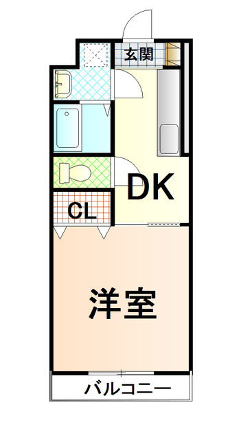 富士市一色のマンションの間取り