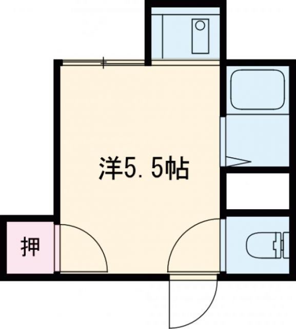 狛江市東野川のアパートの間取り