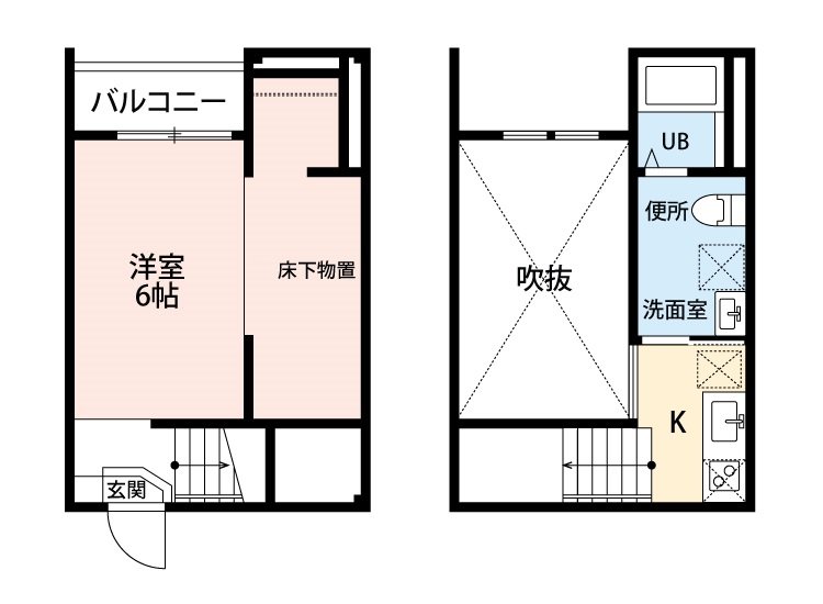 名古屋市港区新船町のアパートの間取り