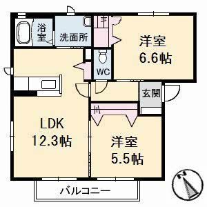 メゾン・ド・セードルＡ棟の間取り