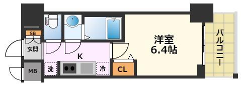 プレサンス名古屋菊井セルカの間取り