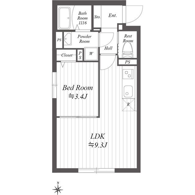 【プラティーク住吉の間取り】