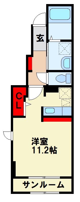 小郡市大板井のアパートの間取り