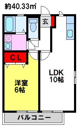 フルールの間取り